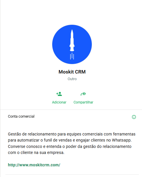 imagem exemplo de perfil comercial como usar e estruturar uma descrição para o perfil comercial no whatsapp