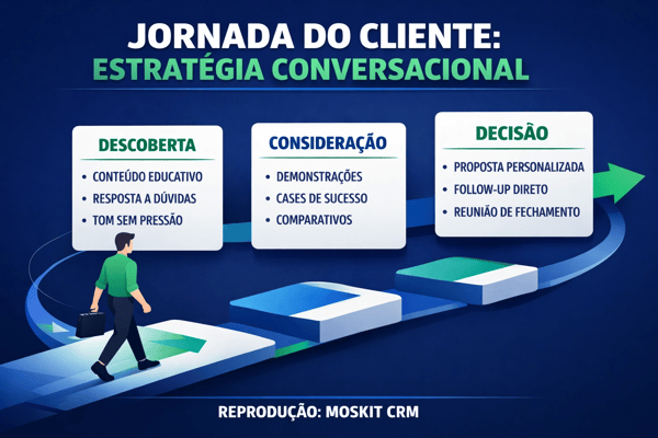 exemplo de estrutura de jornada de cliente para conversacional