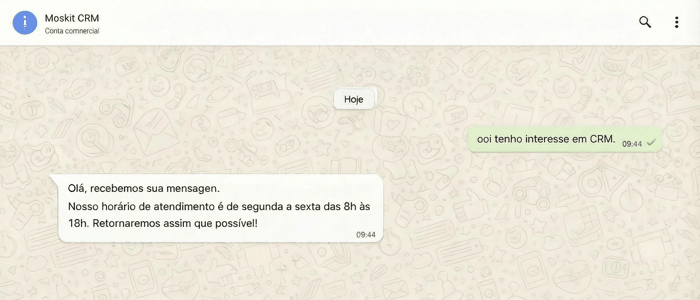 exemplo de modelo de mensagem de saudação whatsapp 