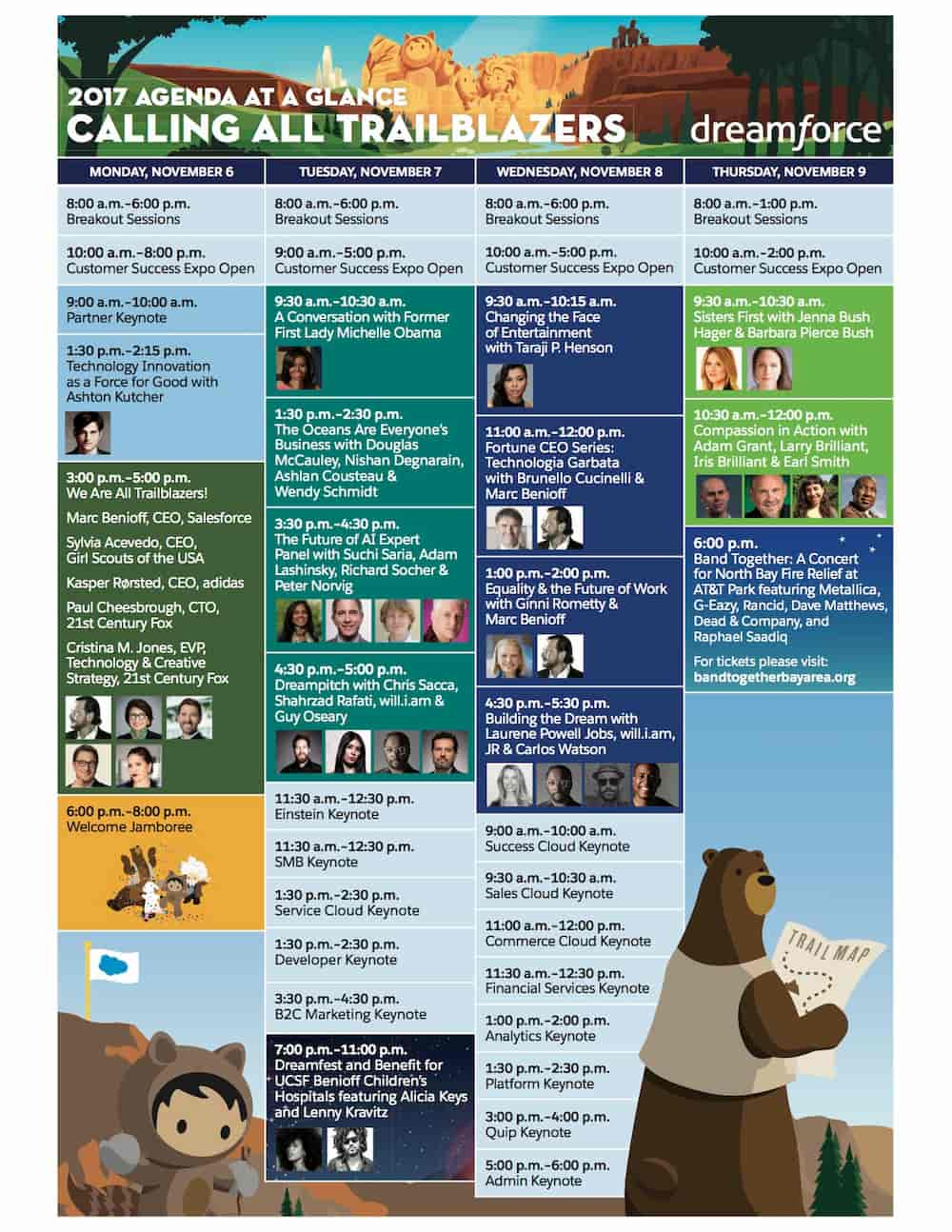 agenda dreamforce 2017