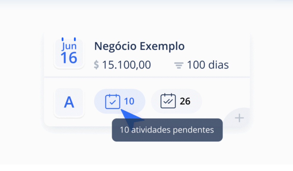 Atividade pendentes Moskit CRM