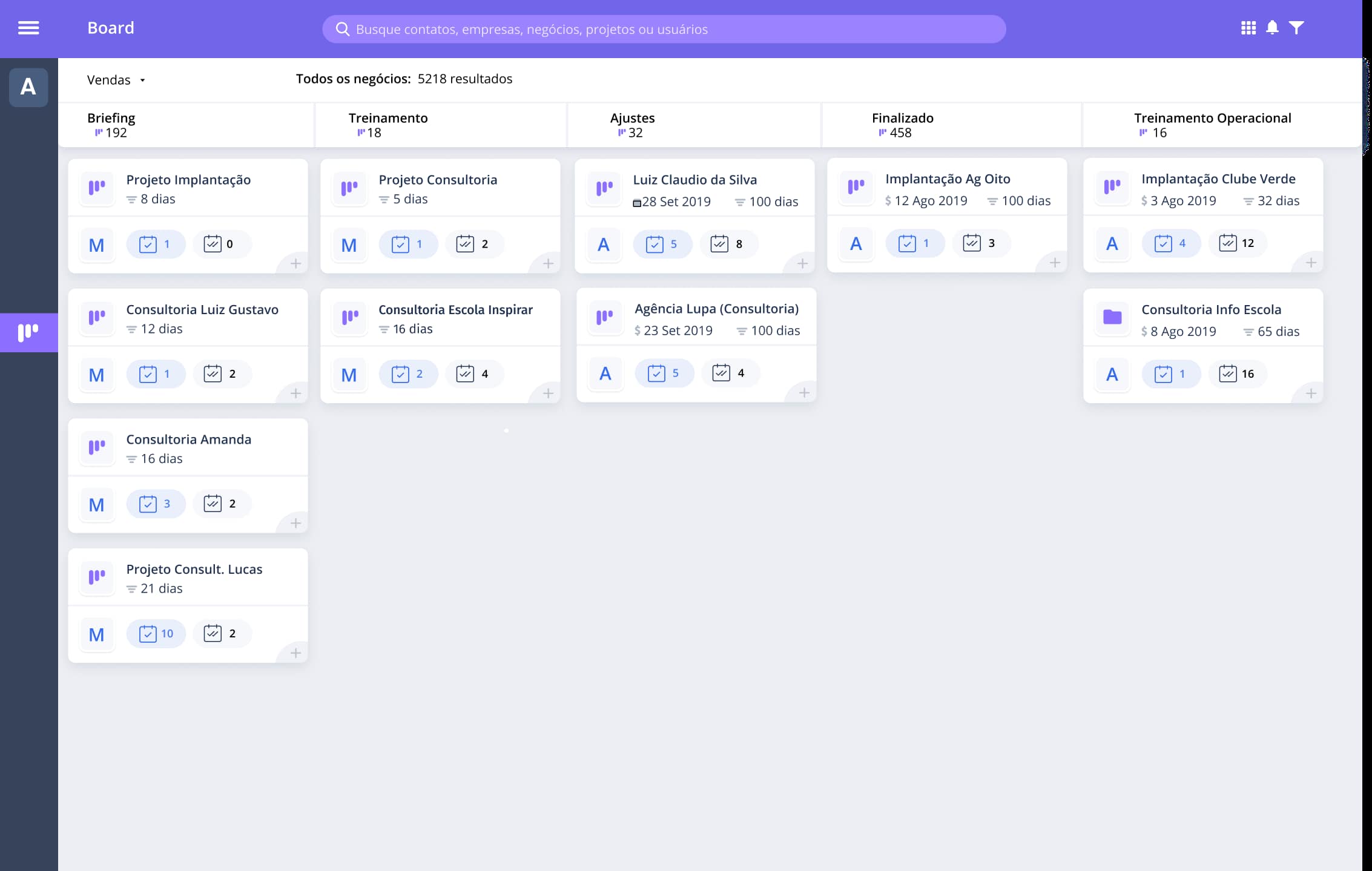 Moskit CRM Board